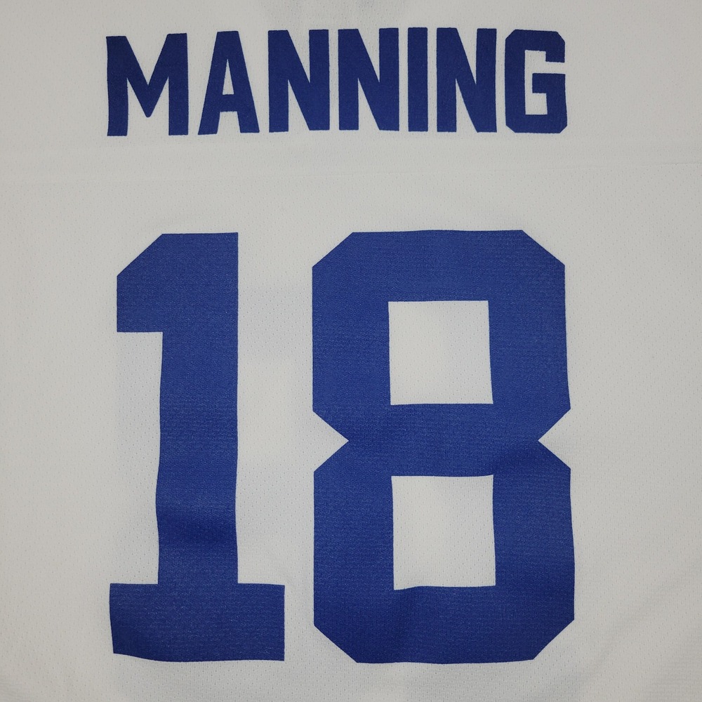 Vintage Logo Athletic Payton Manning‎ Colts Football Jersey Mens Large L White